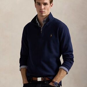 Polo Ralph Lauren Dark Blue Quarter-Zip Sweater